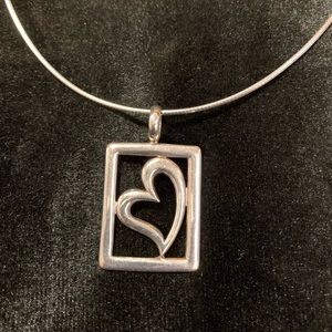 .925 Heart Slide Pendant with Necklace 16 inches